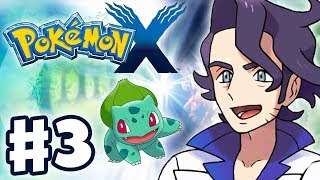 Pokemon X and Y  Gameplay Walkthrough Part 3  Professor Sycamore Battle Nintendo 3DS [upl. by Ecidna]