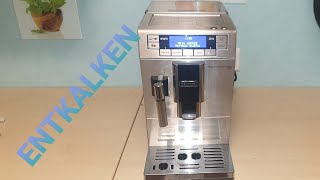 Delonghi PrimaDonna XS ENTKALKEN und REINIGEN damit ihre Maschine lange problemlos läuft [upl. by Lund]