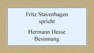 Hermann Hesse „Besinnung“ [upl. by Schnell]