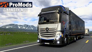 ETS2 ProMods 263 Finnmark Mod  New Actros 2019 MP5 2281 EURO TRUCK SIMULATOR 2 [upl. by Merill843]