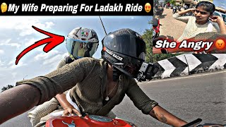 😨She was Angry 😡  Episode 01 🤔 My Wife Preparing For Ladakh Ride 😍  HR ehh [upl. by Ezirtaeb]