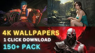 🎮 Download 150 4K Gaming Wallpapers for PC  OneClick Download 🚀 [upl. by Atiuqihc]