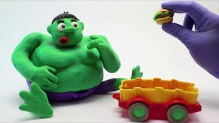 Hulk FATTY or SKINNY Superhero Workout Overweight Hulk in Real Life Stop Motion Jamie JyRivers [upl. by Arutek]