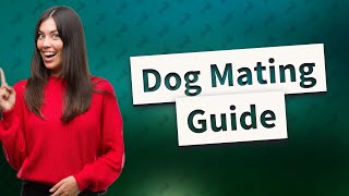 What to expect after mating your dog [upl. by Ashok]