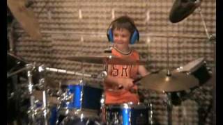 Igor Falecki  4 years old drummer from Poland [upl. by Leirad]