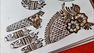 simple and easy mehndi designs front or back hand mehndi designs \Mehndi designs [upl. by Inalaeham]