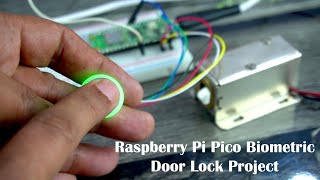 Biometric Fingerprint Door Lock Project using Raspberry Pi Pico  اردو  हिन्दी [upl. by Orgel]