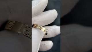 Custom Made Cartier Love Small Model 18K Yellow Gold With One Diamond [upl. by Amedeo]