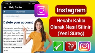 Instagram Hesabı Nasıl Silinir 2024  Instagram Hesabını Kalıcı Olarak Silme Yeni İşlem [upl. by Stephens]