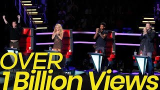 MOST WATCHED THE VOICE PERFORMANCE OF ALL TIME  TOP 10 AUDITIONS [upl. by Enilarak]