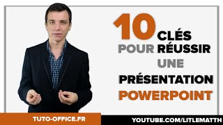 10 Clés pour Réussir une Présentation PowerPoint  Tuto Office [upl. by Dahaf]