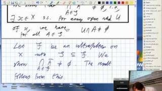 Lecture 8 Functional Analysis  The proof of Tychonoffs theorem [upl. by Rasecoiluj]