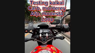 TESTING KALKAL CARB MONTEREY AFP MODESTA LOOP [upl. by Yila856]