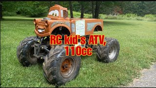 Radio Control RC KIDS ATV 15 scale Monster Truck Modified Powerwheels 110cc [upl. by Namie]