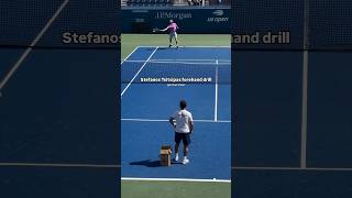 Tsitsipas brothers practicing forehands with their new coach 🔥 tennis forehand [upl. by Worth]