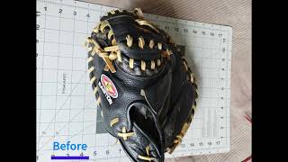 Easton Catchers Mitt Relace [upl. by Noitsirhc659]