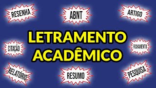 LETRAMENTO ACADÊMICO [upl. by Zebulon420]