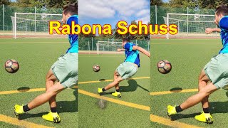 Rabona Schuss lernen Tutorial Wie Rabona Trick Schuss machen Rabona Di Maria Quaresma Shorts [upl. by Artenra]