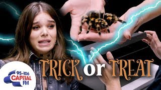 Hailee Steinfeld Plays Terrifying Game With A Tarantula 🕷️  Capital [upl. by Fabri]