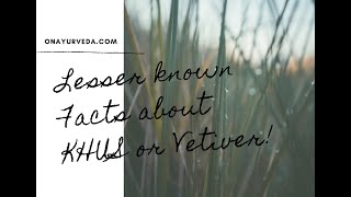 Khus Or Vetiver  Grass Essential Oil RootsHealth Benefits Research Based Ultimate Guide 2020 [upl. by Siuqaj78]