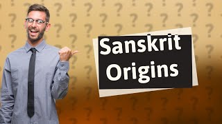 Who wrote the first Sanskrit language [upl. by Htebaras452]