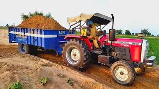 Massey Ferguson 9500 fully loaded trolli performance in Soil Dune  58 hp ट्रेक्टर की ताकत का नजारा [upl. by Asiruam537]