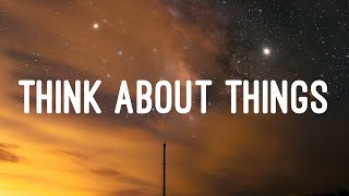 Daði Freyr  Think About Things Lyrics [upl. by Enyaw446]