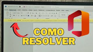 Resolvido Remover Mensagem Obtenha Office Original TARJA AMARELA mesmo estando Ativado [upl. by Asihtal985]