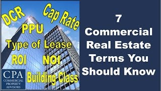 7 Commercial Real Estate Terms You Should Know [upl. by Elatan]