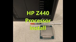 HP Z440 Processor Upgrade E52643 V3 [upl. by Yhprum]