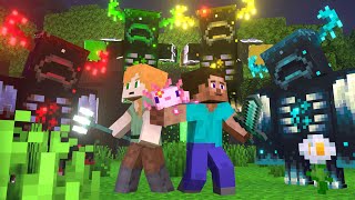 WARDEN and WARDEN Strongest Warden  Episode 8  Alex and Steve Life  Minecraft Animation [upl. by Deryl]