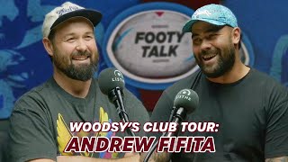 Woodsys Club Tour Aaron Woods and Andrew Fifita  Footy Talk League [upl. by Alliuqa]