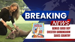 Chester Barkingham Saves the Country book trailer [upl. by Ama290]