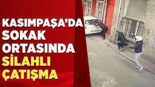 Kasımpaşa’da aksiyon filmlerini aratmayan silahlı çatışma kamerada  A Haber [upl. by Shannah]