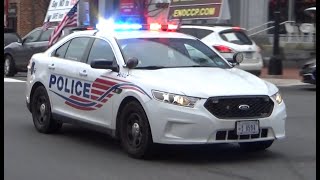 Washington DC Metropolitan Police Responding Code 3 in Traffic [upl. by Eidnew900]