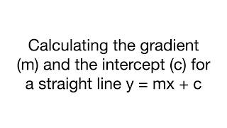 How to Calculate the Gradient m and Intercept c in y  mx  c  Gel Analysis Tutorial [upl. by Davey617]