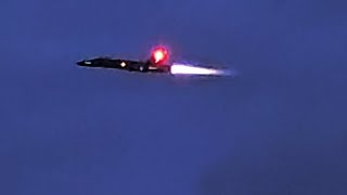 F18 Demo Team Twilight Show part 1 airshow f18 afterburners aerogatineau aviation jets [upl. by Ocirnor]