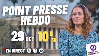 🔴 Point Presse Hebdo de La France Insoumise  NFP à lAssemblée nationale [upl. by Adiell]