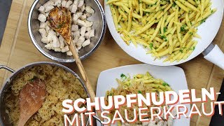 Schupfnudeln mit Sauerkraut und Hähnchen by SimpleTaste [upl. by Aliuqa]