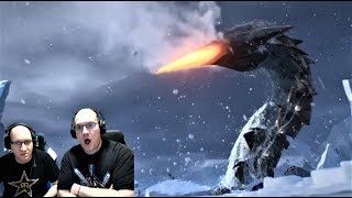 VARIANTS Reacting to Monster Hunter World Iceborne Furious Rajang and Raging Brachydios Trailer [upl. by Aninat]