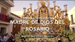 4K  CORONA DOLOROSA 2024  MADRE DE DIOS DEL ROSARIO Banda Nazareno Arahal [upl. by Omor874]