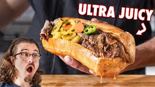 The Greatest Roast Beef Sandwich Ever Italian Beef [upl. by Nosidam]