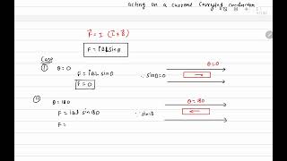 5magnetic force on a current carrying conductor [upl. by Feldman]