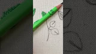 Trick for very easy leaf embroidery720PHD [upl. by Prevot]