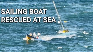 Sailing boat rescued at sea near Tel Aviv [upl. by Landahl]