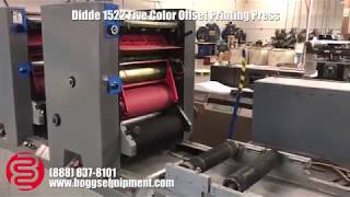 Didde 1522 Five Color Offset Printing Press [upl. by Ern]