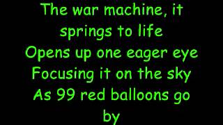 99 Red Balloons  Goldfinger With German Lyrics [upl. by Oinolopa]