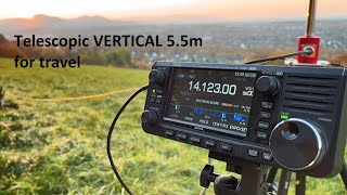 Telescopic Vertical 55 m for travel with IC705 [upl. by Moselle368]