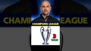 Pep Guardiolas Career All Trophies 🏆 [upl. by Nirej]