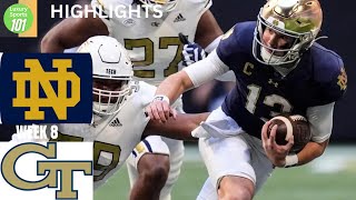 Notre Dame Fighting Irish vs Georgia Tech Yellow Jackets Highlights Football [upl. by Rehpoitsirhc]